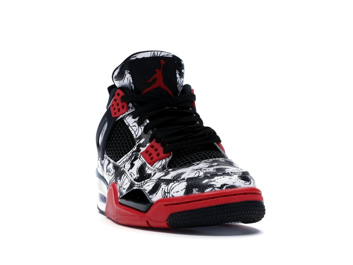 Jordan 4 Retro Tattoo 2018 Black Fire Red BQ0897-006 - savito
