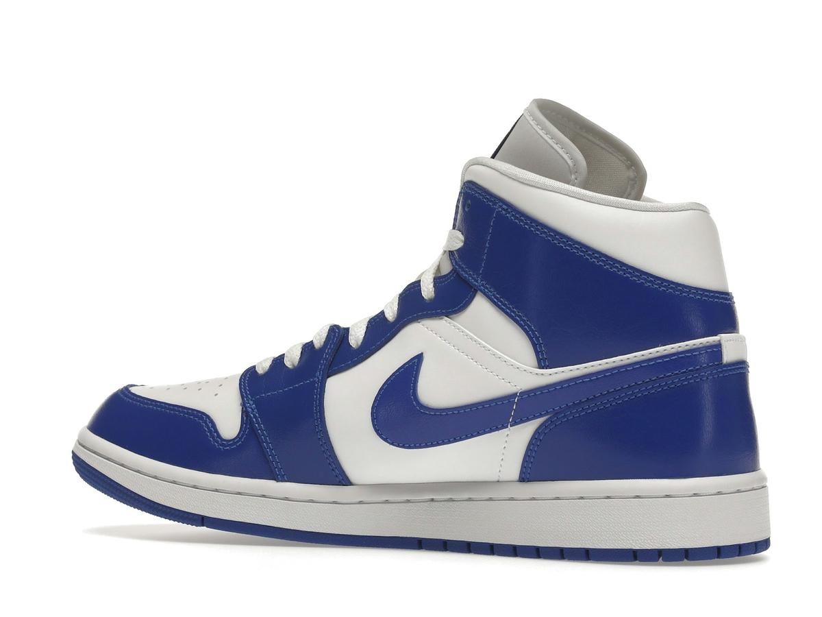 Jordan 1 Mid Kentucky Blue Women's White Hyper Royal BQ6472-104 - savito