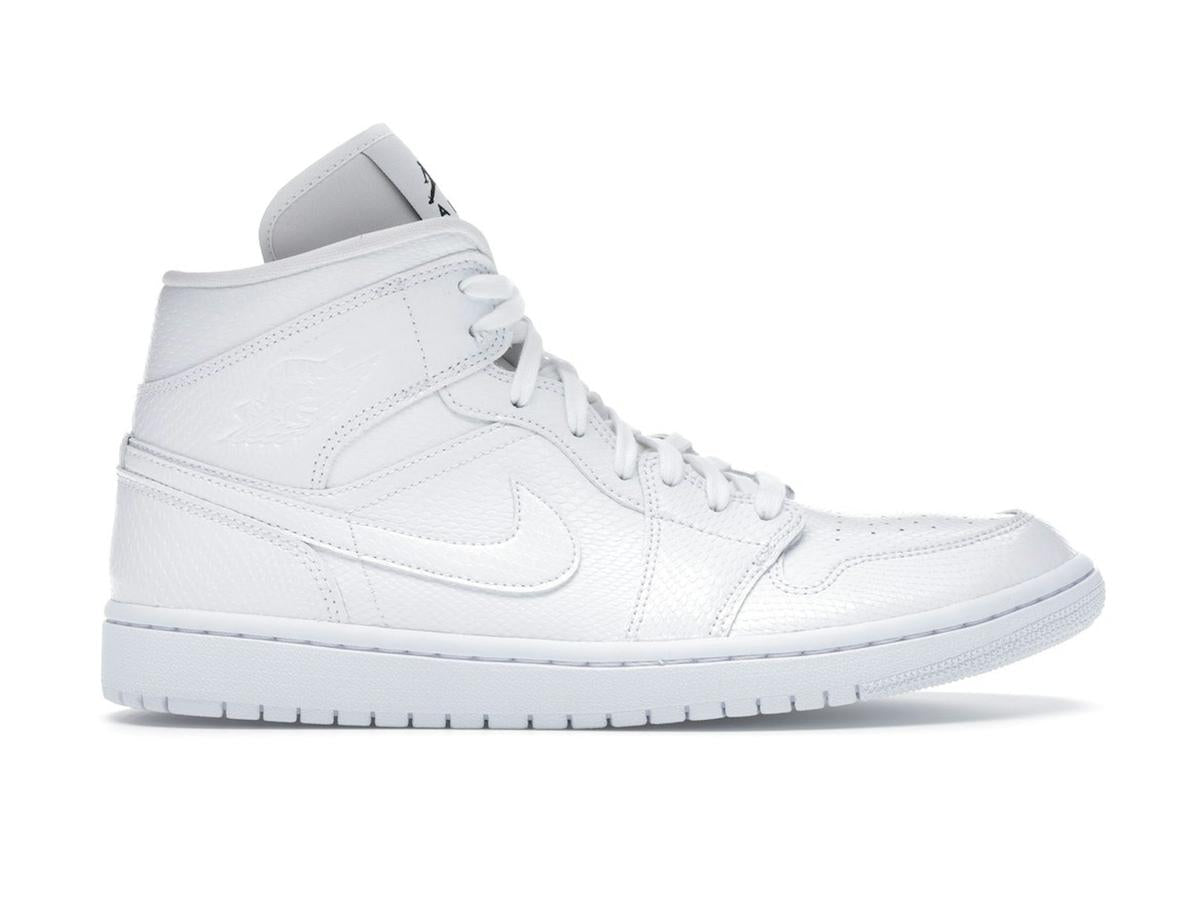 Jordan 1 Mid White Snakeskin Women's BQ6472-110 - savito