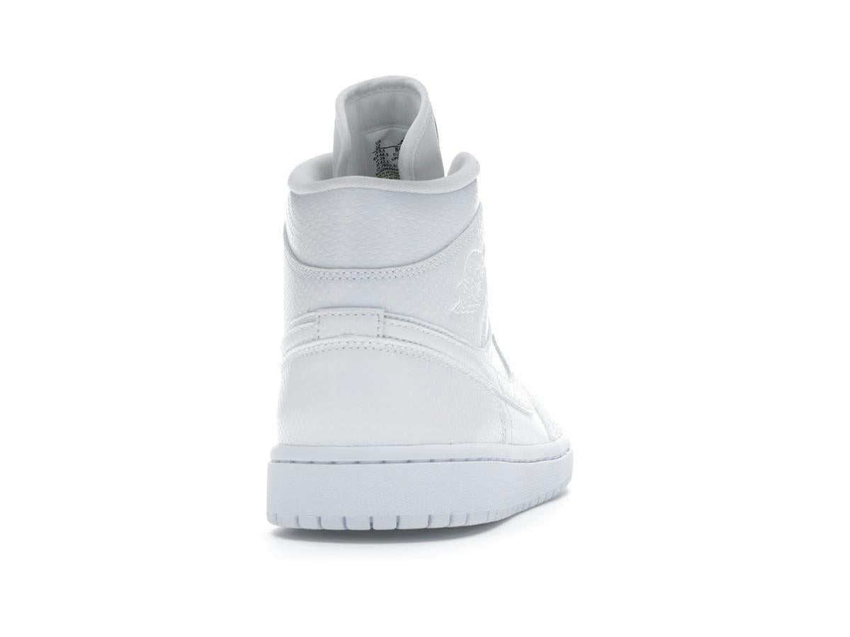 Jordan 1 Mid White Snakeskin Women's BQ6472-110 - savito