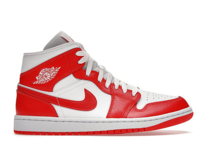 Jordan 1 Mid Syracuse Women's White Habanero Red BQ6472-116 - savito
