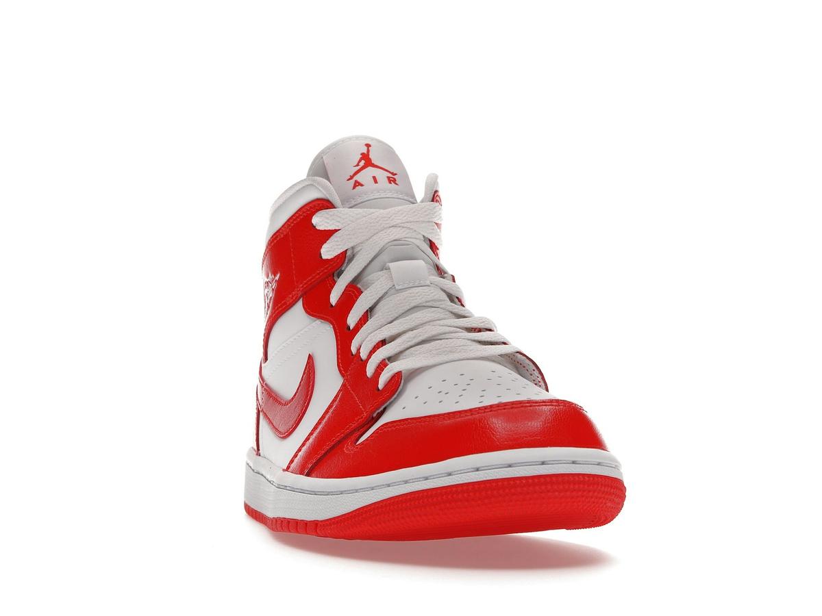 Jordan 1 Mid Syracuse Women's White Habanero Red BQ6472-116 - savito