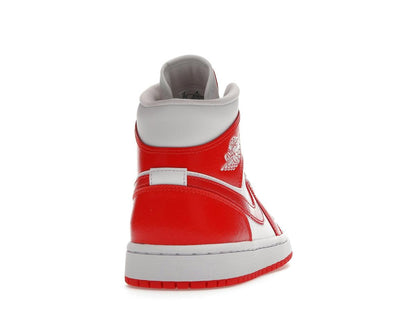 Jordan 1 Mid Syracuse Women's White Habanero Red BQ6472-116 - savito