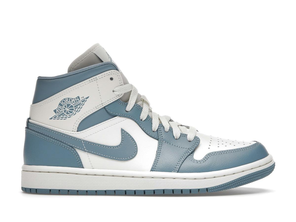 Jordan 1 Mid UNC 2022 Women's White University Blue BQ6472-141 - savito