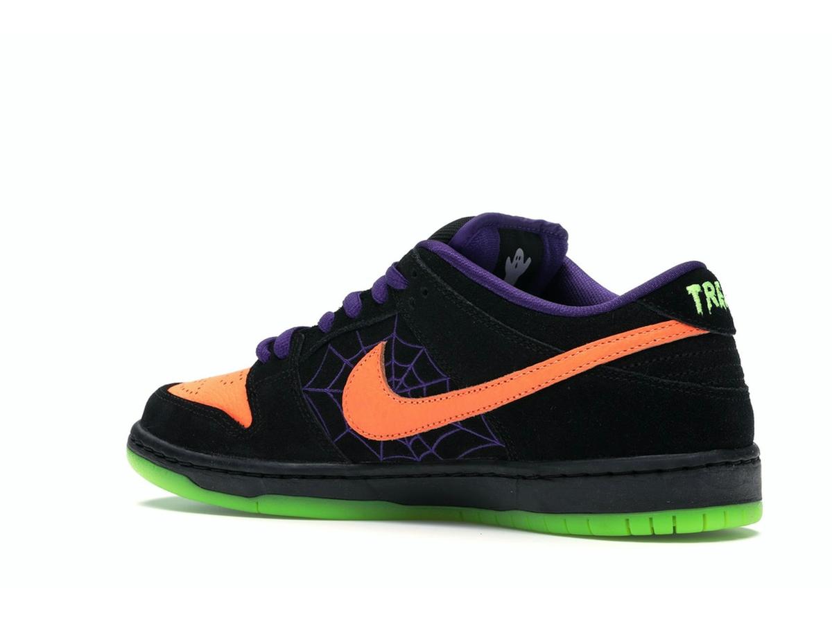 Nike SB Dunk Low Night of Mischief Halloween BQ6817-006 Black Orange Purple - savito
