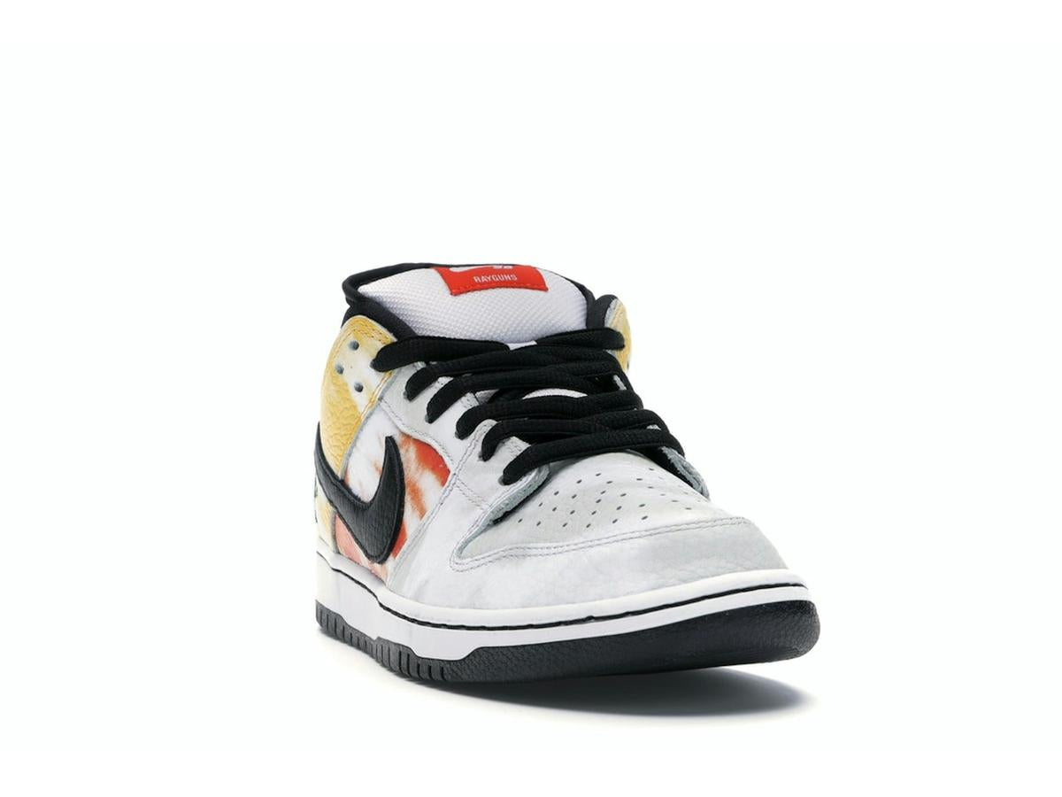 Nike SB Dunk Low Raygun Tie-Dye White Black Orange Flash BQ6832-101 - savito