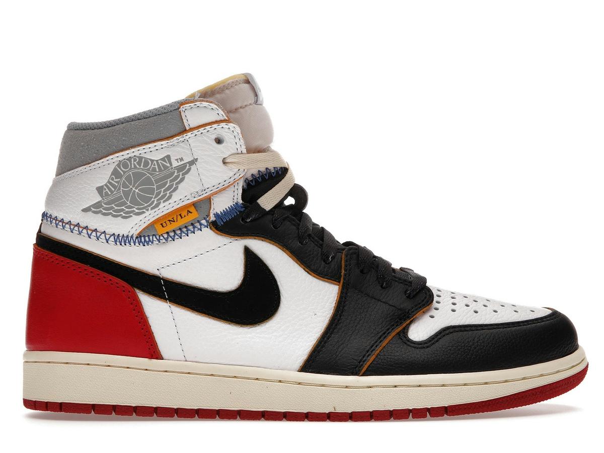 Jordan 1 Retro High Union Los Angeles Black Toe BV1300-106 White Black Red - savito
