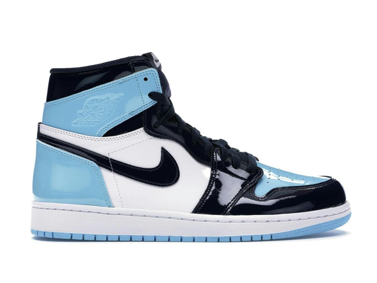 Jordan 1 Retro High UNC Patent (Women's) CD0461-401 Obsidian/Blue Chill-White - savito