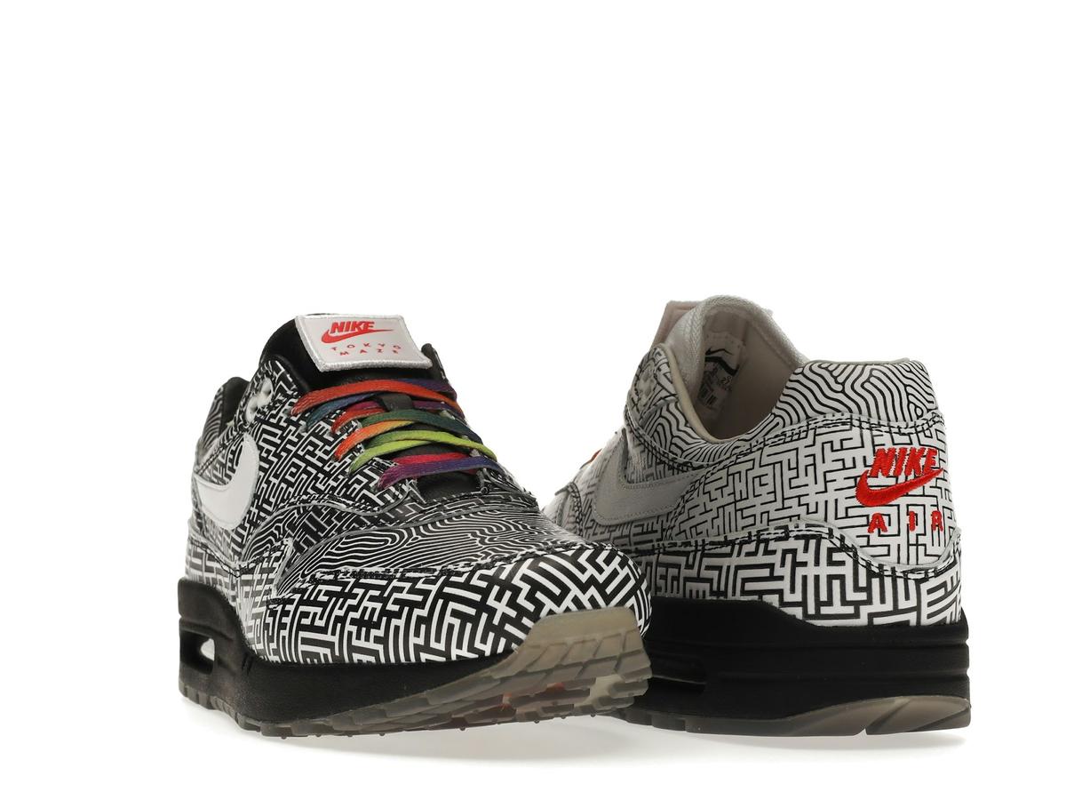 Nike Air Max 1 Tokyo Maze CI1505-001 WHITE/BLACK-MULTI-COLOR - savito