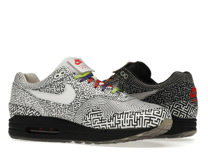 Nike Air Max 1 Tokyo Maze CI1505-001 WHITE/BLACK-MULTI-COLOR - savito