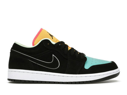Jordan 1 Low Black Aurora Green Laser Orange CK3022-013 - savito