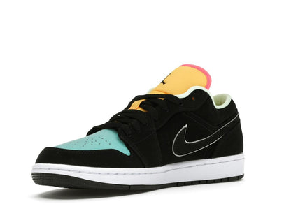 Jordan 1 Low Black Aurora Green Laser Orange CK3022-013 - savito