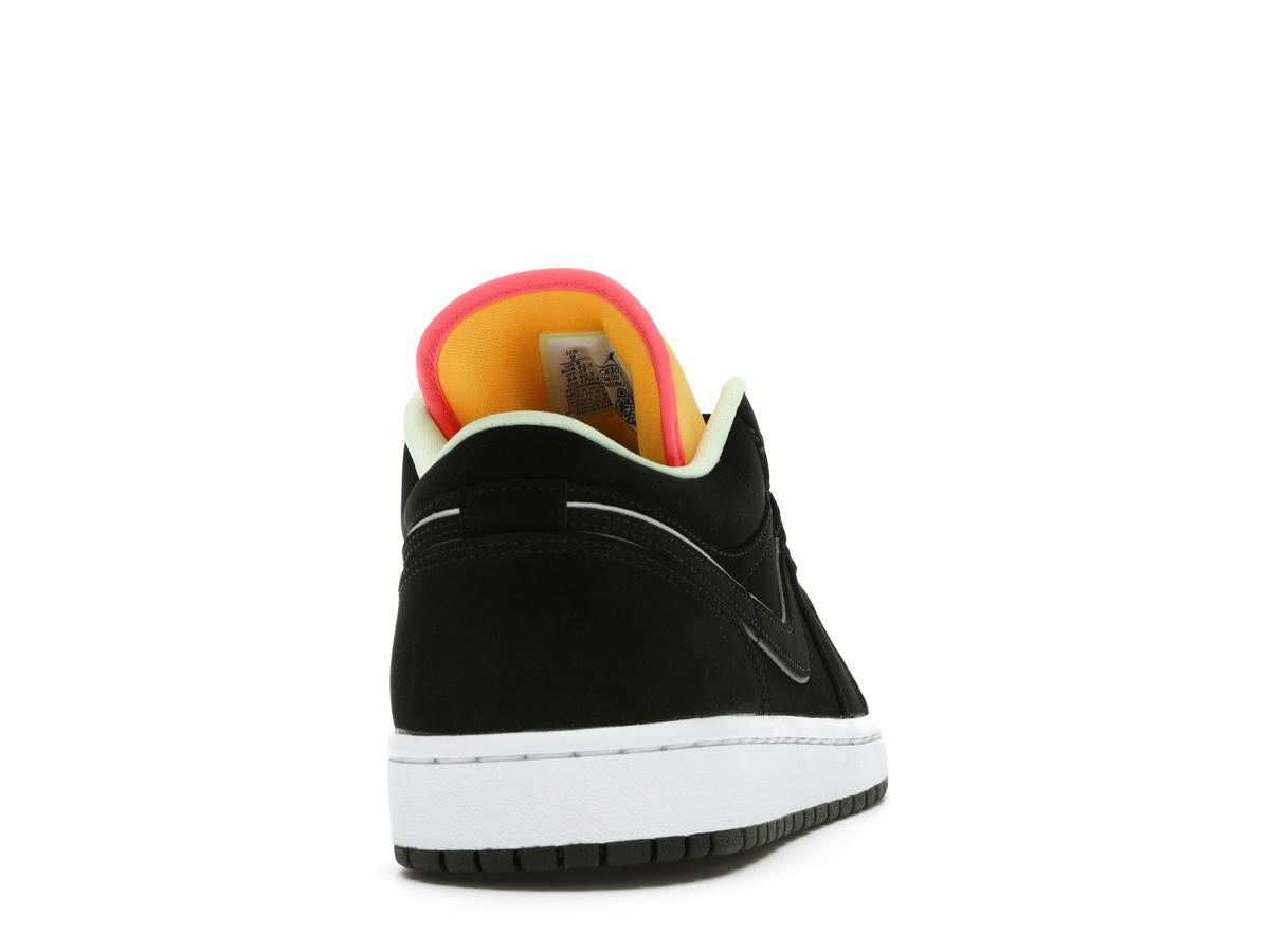 Jordan 1 Low Black Aurora Green Laser Orange CK3022-013 - savito