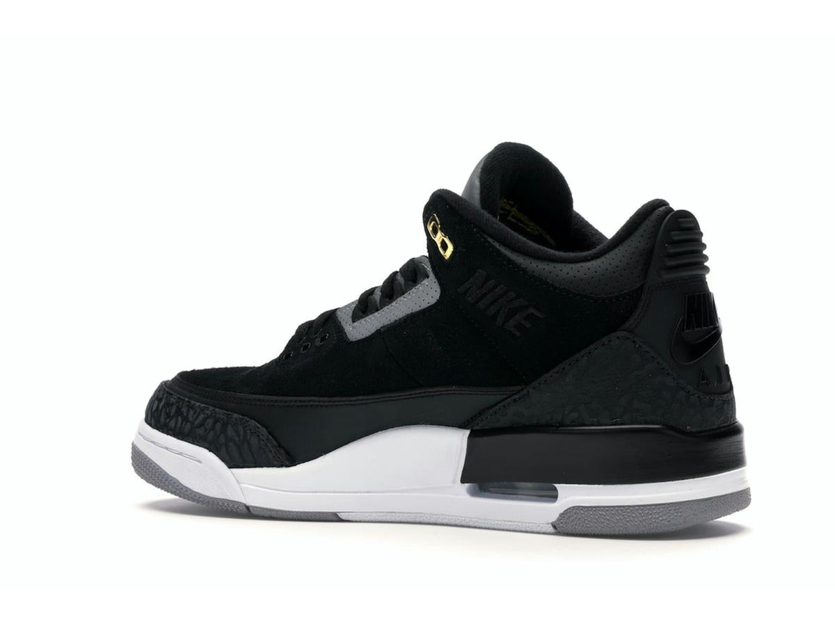 Jordan 3 Retro Tinker Black Cement Gold Black Cement Grey Metallic Gold CK4348-007 - savito