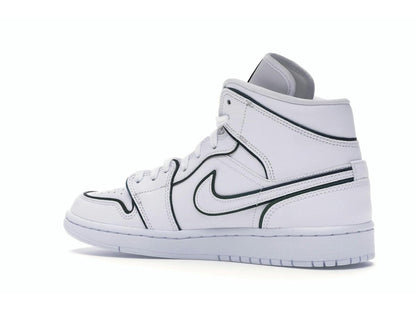Jordan 1 Mid Iridescent Reflective White Women's CK6587-100 - savito