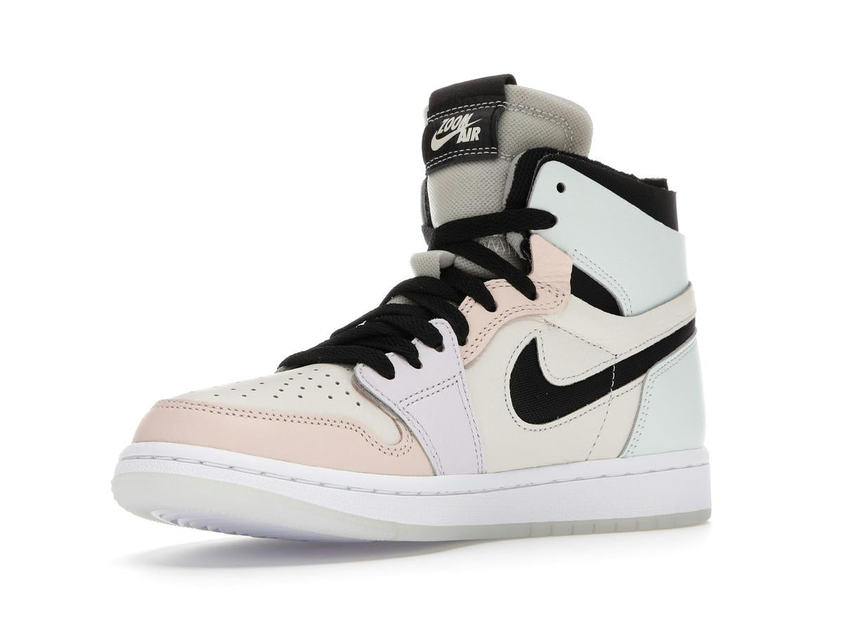 Jordan 1 High Zoom Air CMFT Easter Women's Sneakers CT0979-101 White Grey - savito
