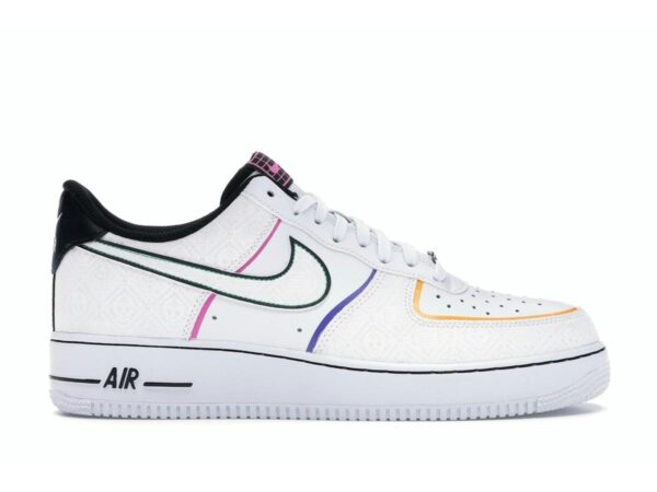 Nike Air Force 1 Low Day of the Dead 2019 White Black Multi-Color CT1138-100 - savito