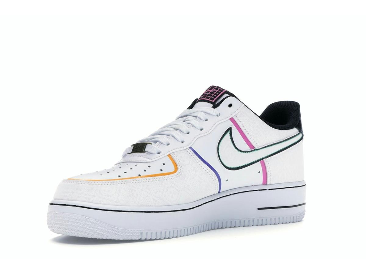Nike Air Force 1 Low Day of the Dead 2019 White Black Multi-Color CT1138-100 - savito