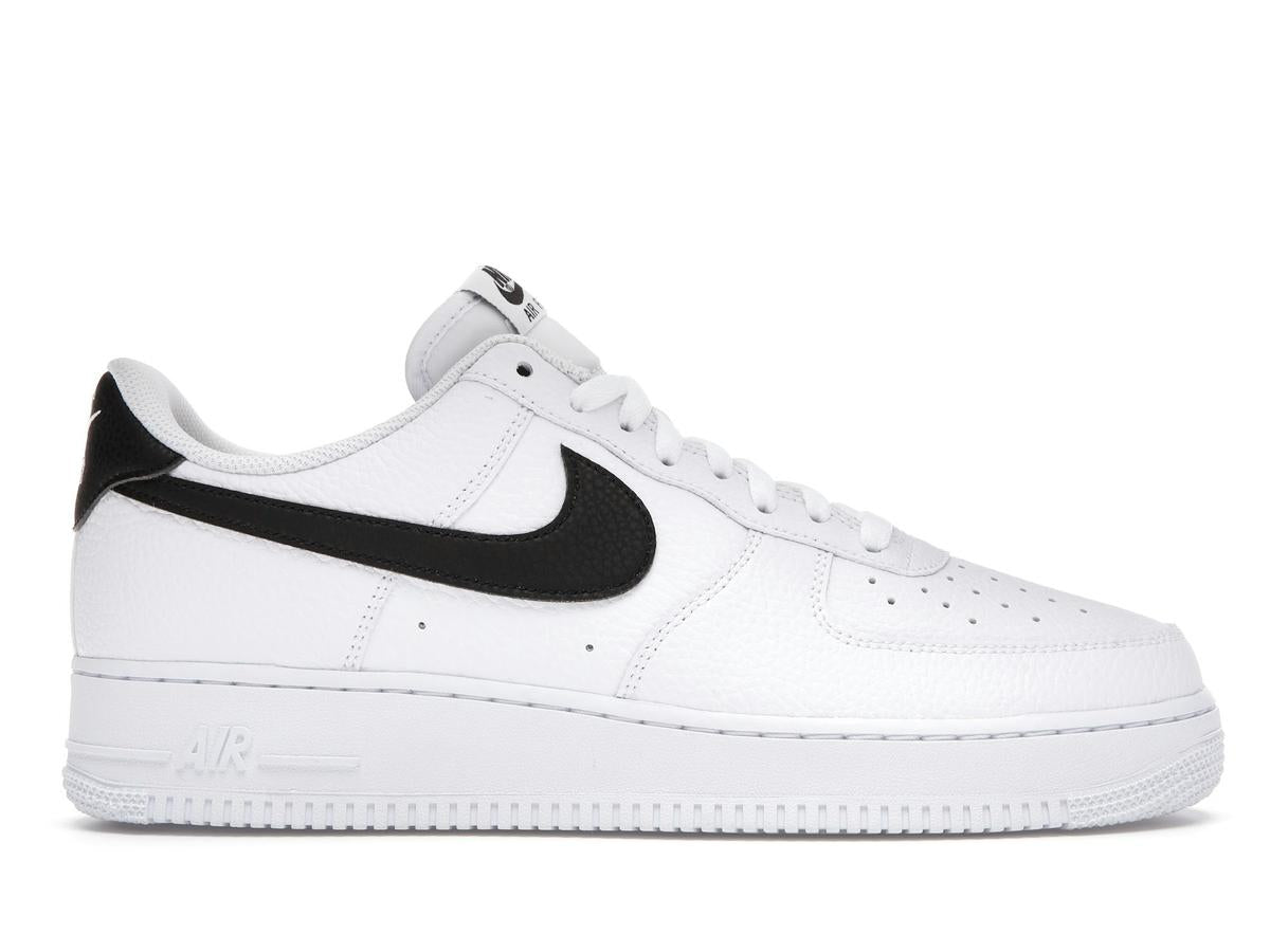 Nike Air Force 1 Low '07 White Black Pebbled Leather CT2302-100 - savito
