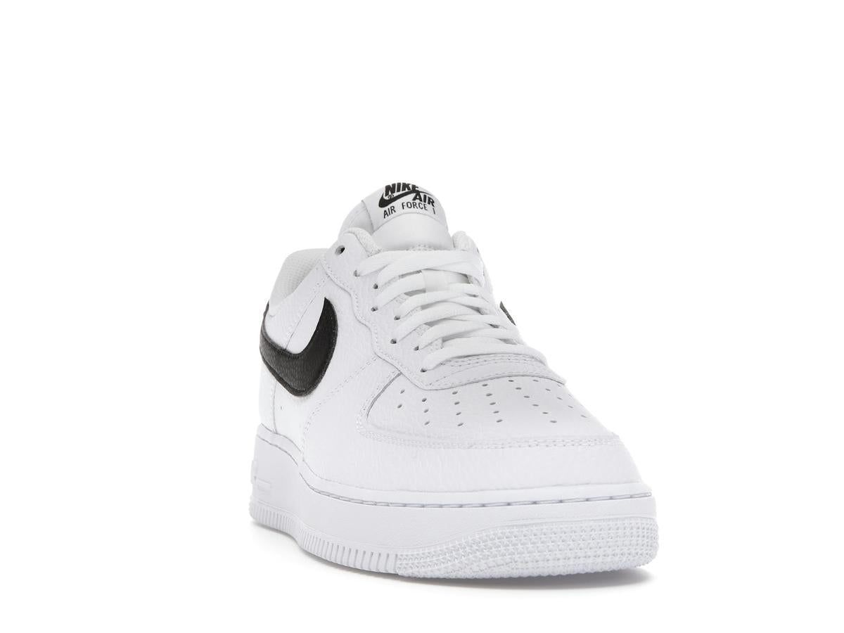 Nike Air Force 1 Low '07 White Black Pebbled Leather CT2302-100 - savito