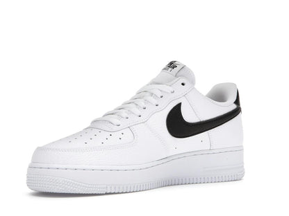 Nike Air Force 1 Low '07 White Black Pebbled Leather CT2302-100 - savito