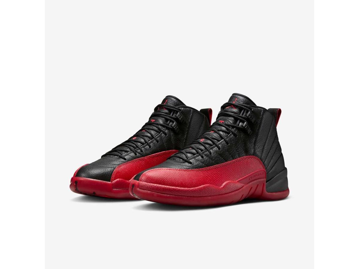 Air Jordan 12 Retro Flu Game 2025 Black Varsity Red CT8013-002 - savito