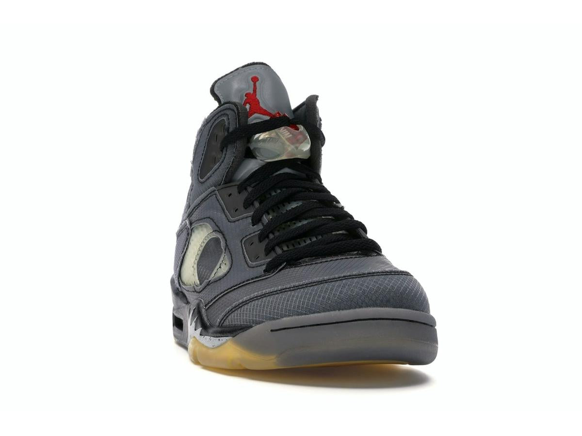 Jordan 5 Retro Off-White Muslin Black Fire Red CT8480-001 - savito