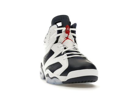 Jordan 6 Retro Olympic (2024) CT8529-164 White Varsity Red Midnight Navy Sneakers - savito
