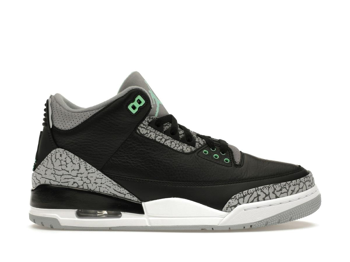 Jordan 3 Retro Green Glow Men's Sneakers CT8532-031 - savito