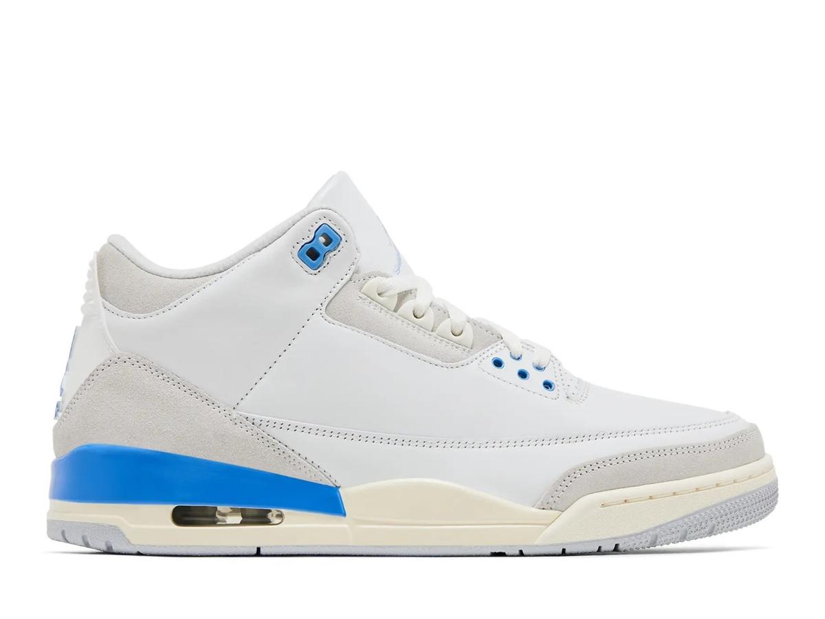 Jordan 3 Retro Lucky Shorts CT8532-101 Summit White Hydrogen Blue - savito