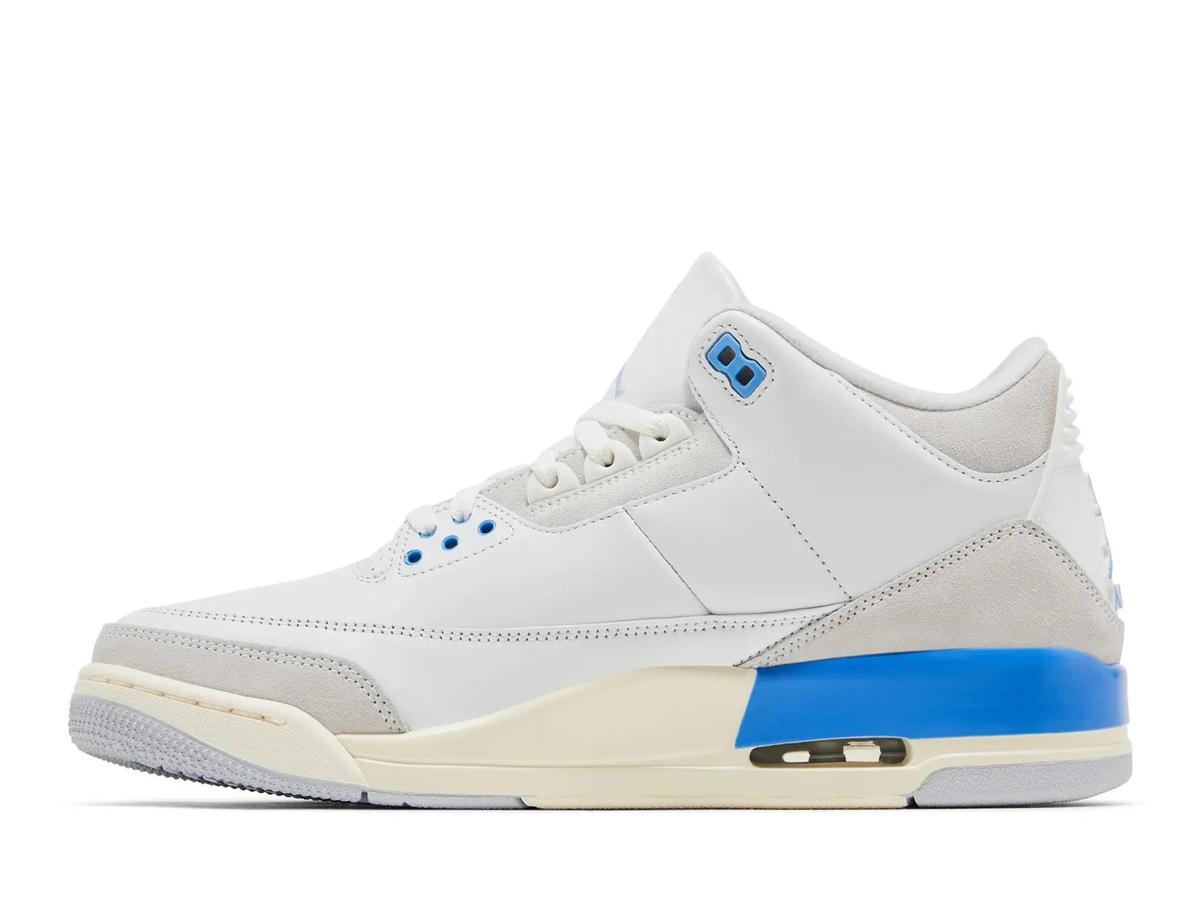 Jordan 3 Retro Lucky Shorts CT8532-101 Summit White Hydrogen Blue - savito