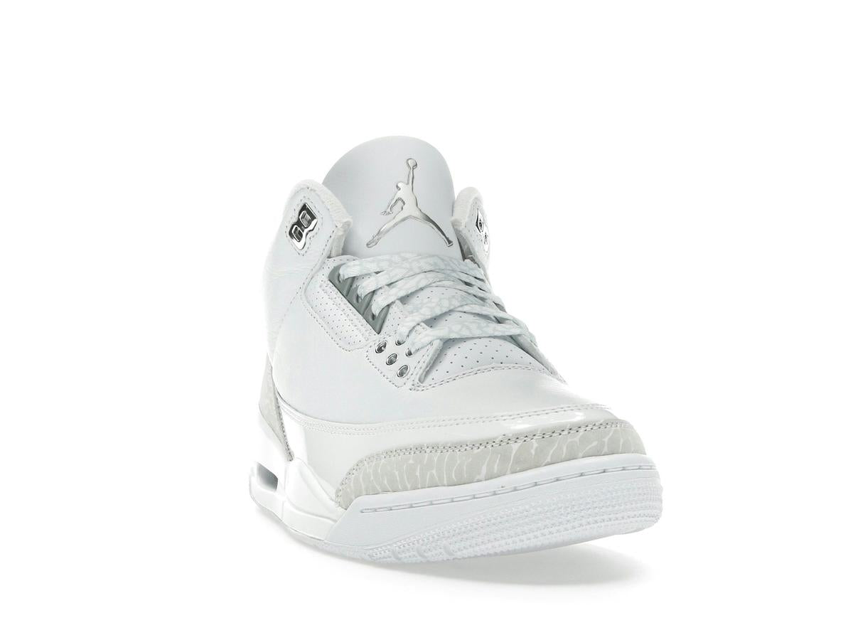 Jordan 3 Retro Pure Money 2025 White Metallic Silver CT8532-111 Sneakers - savito