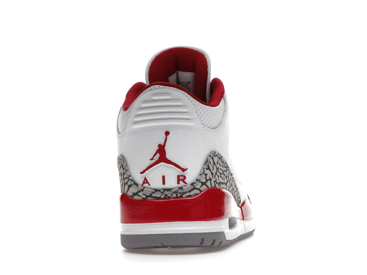Jordan 3 Retro White Cardinal Red CT8532-126 - savito