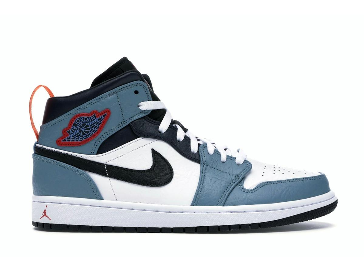 Jordan 1 Mid SE Fearless Facetasm White Black Teal Obsidian CU2802-100 - savito