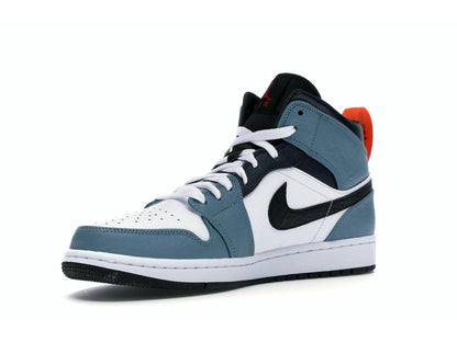 Jordan 1 Mid SE Fearless Facetasm White Black Teal Obsidian CU2802-100 - savito