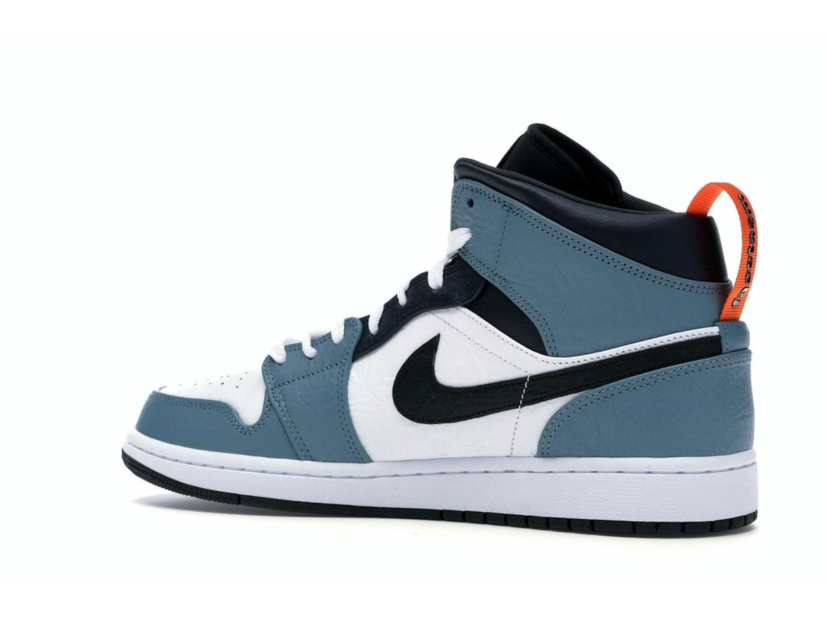 Jordan 1 Mid SE Fearless Facetasm White Black Teal Obsidian CU2802-100 - savito