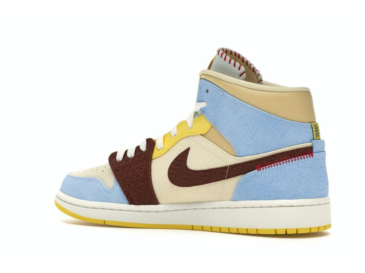 Jordan 1 Mid SE Fearless Maison Chateau Rouge CU2803-200 Pale Vanilla Cinnamon - savito