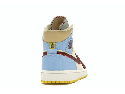 Jordan 1 Mid SE Fearless Maison Chateau Rouge CU2803-200 Pale Vanilla Cinnamon - savito