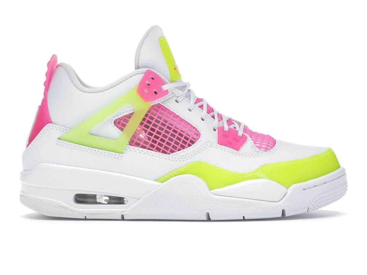 Air Jordan 4 Retro White Lemon Pink (GS) CV7808-100 White/Lemon Venom-Pink Blast - savito