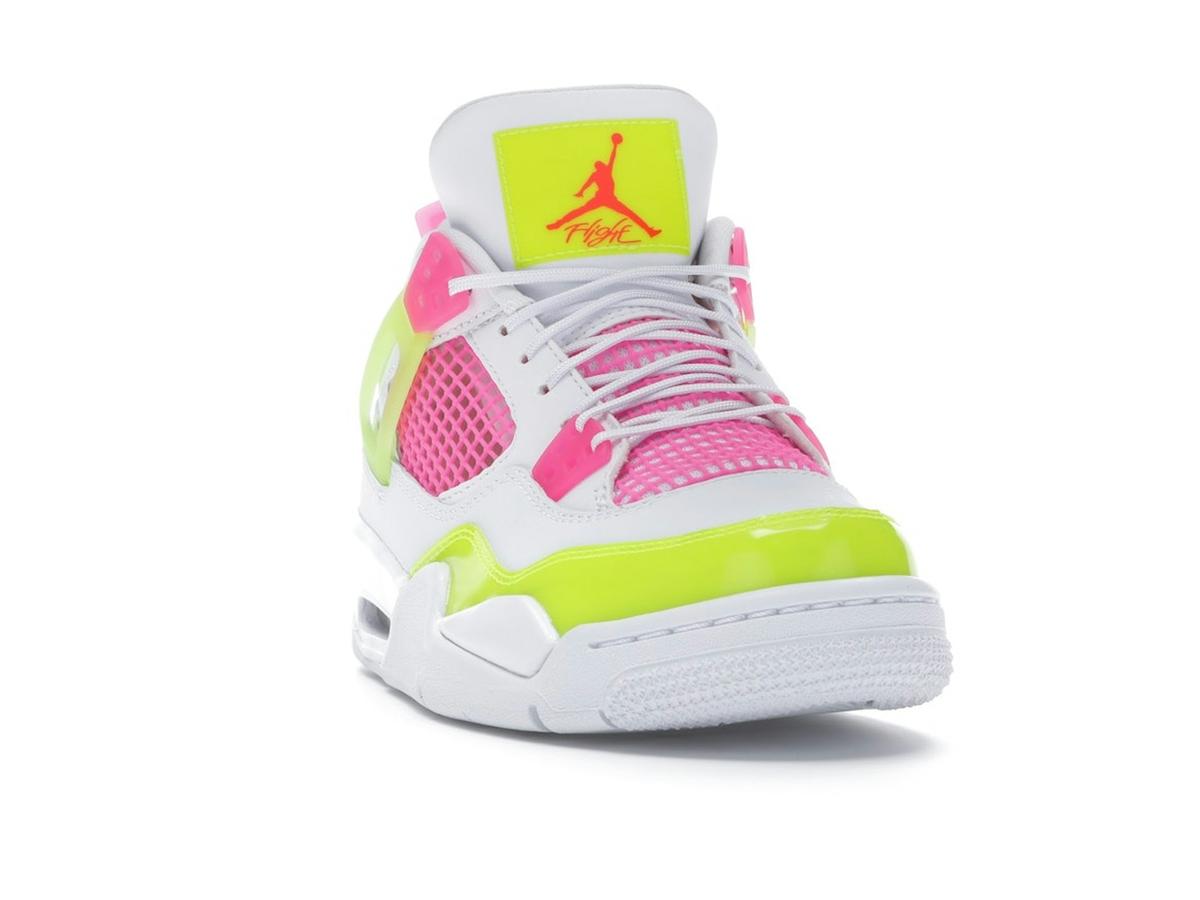 Air Jordan 4 Retro White Lemon Pink (GS) CV7808-100 White/Lemon Venom-Pink Blast - savito