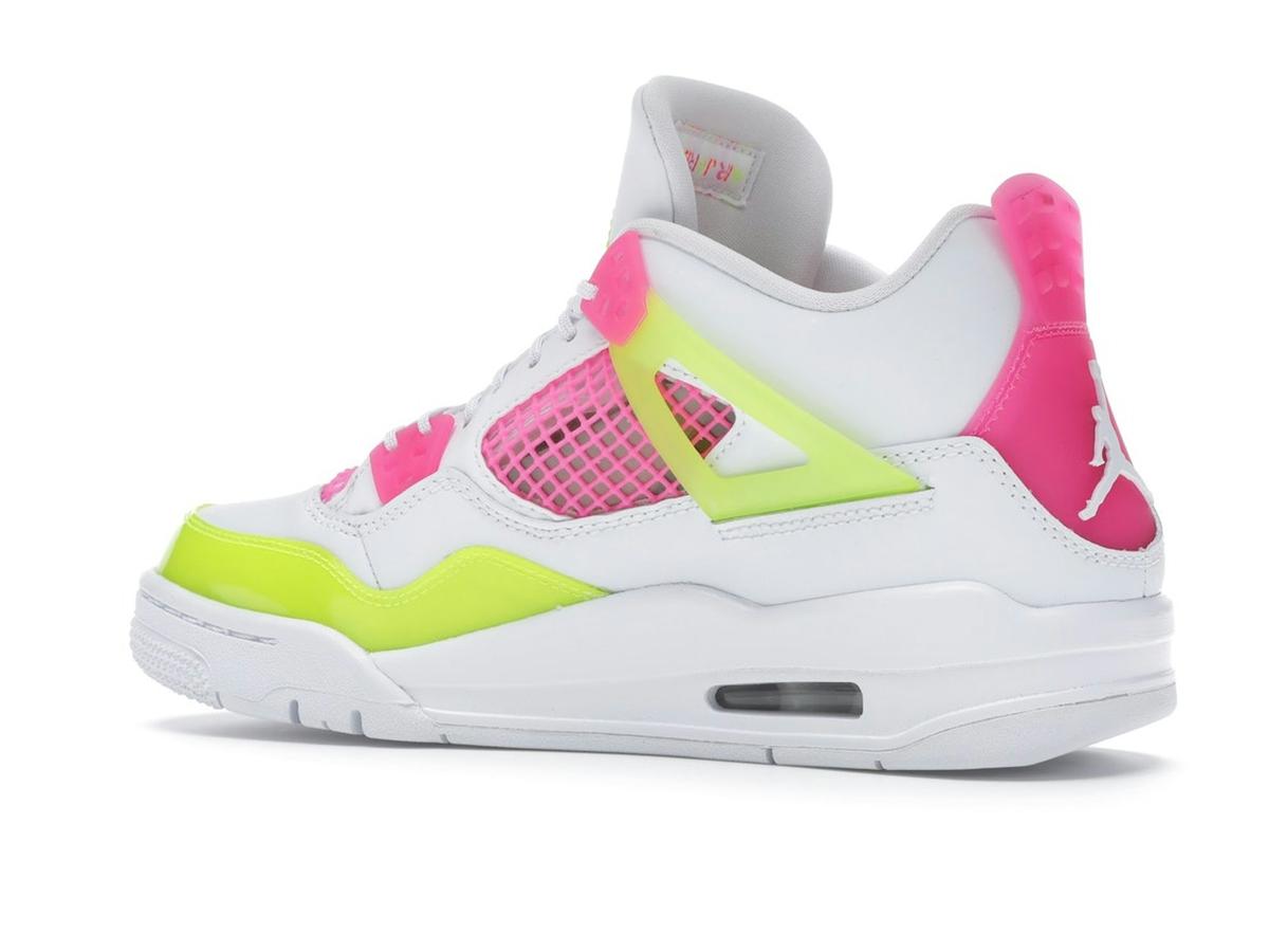 Air Jordan 4 Retro White Lemon Pink (GS) CV7808-100 White/Lemon Venom-Pink Blast - savito