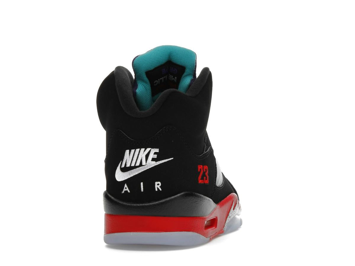 Jordan 5 Retro Top 3 Black Fire Red Grape Ice CZ1786-001 Sneakers - savito
