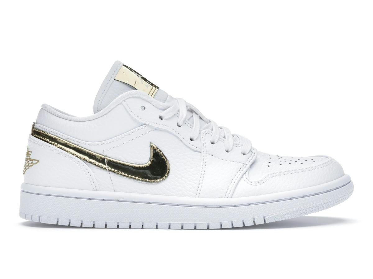 Jordan 1 Low White Metallic Gold Women's CZ4776-100 - savito