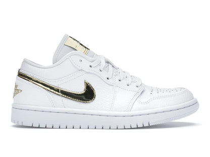 Jordan 1 Low White Metallic Gold Women's CZ4776-100 - savito