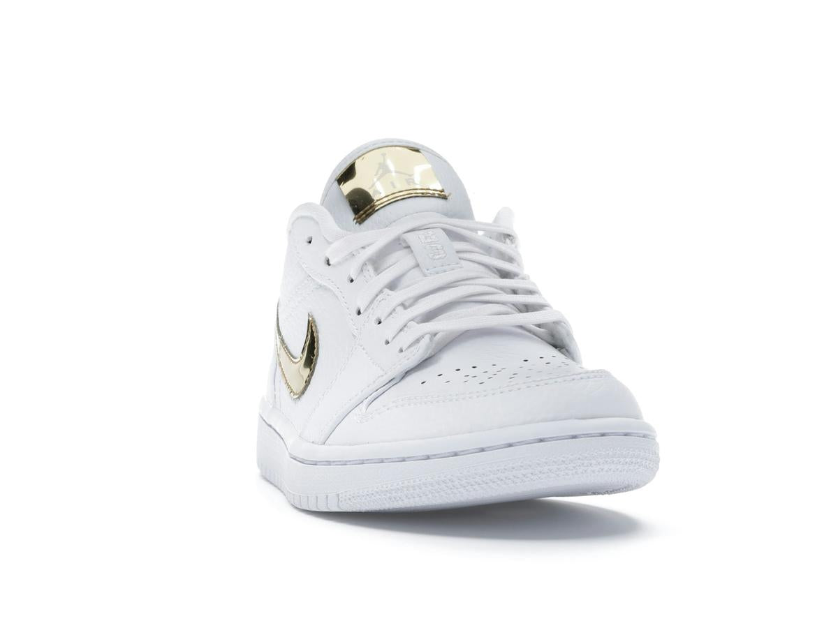 Jordan 1 Low White Metallic Gold Women's CZ4776-100 - savito
