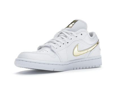 Jordan 1 Low White Metallic Gold Women's CZ4776-100 - savito