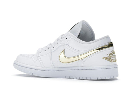 Jordan 1 Low White Metallic Gold Women's CZ4776-100 - savito