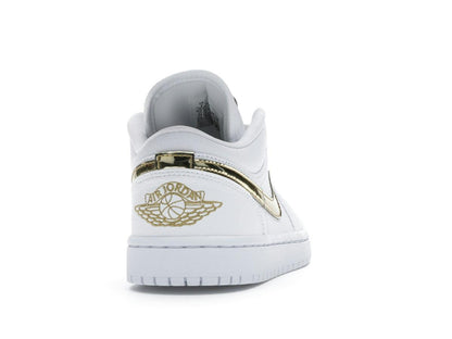 Jordan 1 Low White Metallic Gold Women's CZ4776-100 - savito