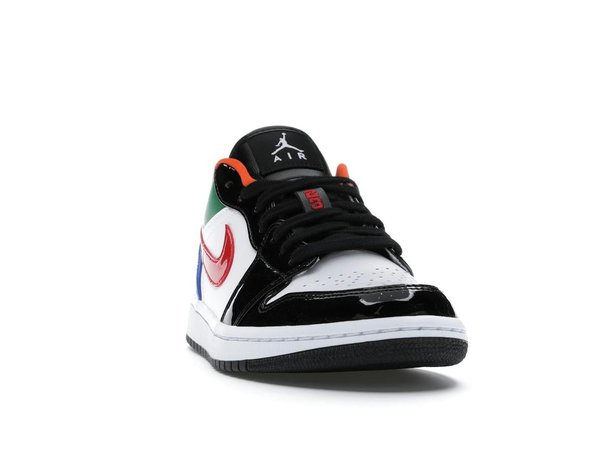 Jordan 1 Low Multi-Color Black Toe Women's White Red Royal CZ4776-101 - savito