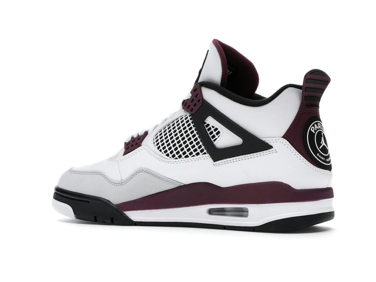 Jordan 4 Retro PSG Paris Saint-Germain CZ5624-100 White Bordeaux Black - savito